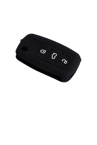 Life Silikon Anahtar Kabı- Volkswagen/jetta Siyah / Sypd52
