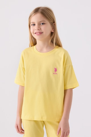 U.S. Polo Assn. Kız Çocuk Sarı Bermuda Takım Us1848-c-v46 Sarı