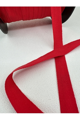 2 Cm Balıksırtı Şerit-5 Metre Kırmızı