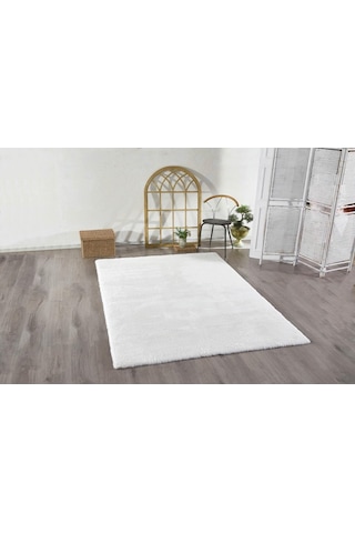 Jassrug Kürk Halı 160 x 220 Beyaz