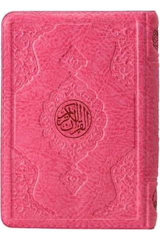 Hafız Boy Kur'an-ı Kerim (Pembe, Kılıflı, Mühürlü, 2 Renk)