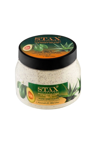 Tristax Aloe Vera & Avokado 3'ü 1 Arada Aydınlatıcı Yüz ve Vücut Peeling 500 ML