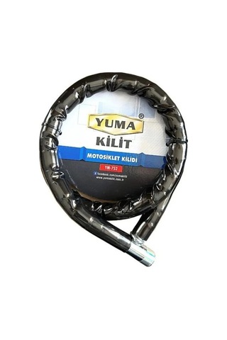 Jenerik Yuma Ym-752 Motorsiklet Kilidi Anahtarlı Körüklü Siyah Boy : 120cm-çap : 22mm