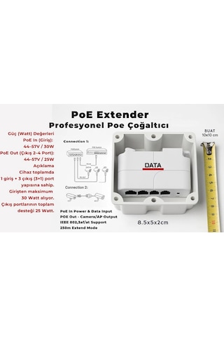 Dataforce Hi-at13f-a 3+1 10/100 Poe Extender