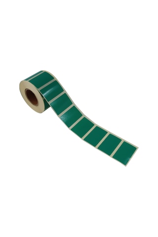 Renkli Zemin Baskılı Kuşe Rulo Etiket 50mm X 30mm 1000 Adet