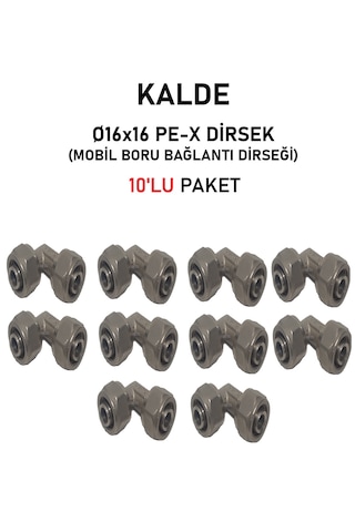 10'lu Paket Ø16x16" Sabit Uçlu Pex Dirsek