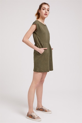 Lee Cooper Ruby Kadın Bisiklet Yaka Elbise Haki-1258