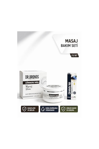 Dr. Bronos Çörekotu Yağlı Masaj Kremi 150 Ml + Softem Çörekotu Yağı 20 Ml