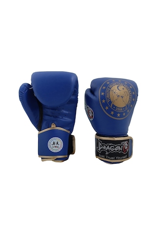 Martina Muay Thai Federasyon Onaylı Müsabaka Eldiveni Ve Whiteface Bandaj 2'li Set Mavi