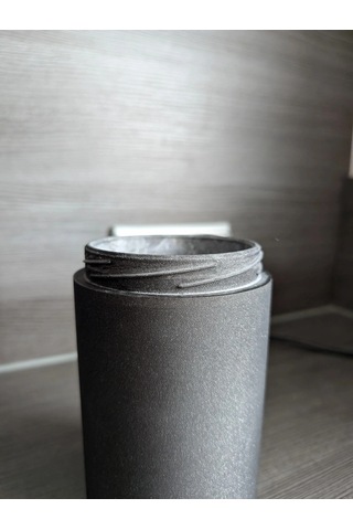 3d Baskı Vidalı Kapaklı Saklama Kavanozu Tırtıklı Kapaklı Dekoratif Mutfak Kuru Gıda Kabı 10x16 Cm Çok Renkli