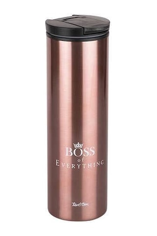 Tantitoni Rose Gold Boss Yazılı Kahve Bardağı 440 ML