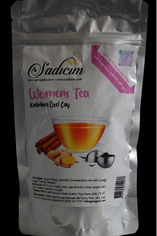 Sadıcım Women's Tea Kadınlara Özel Çay 80 Gr süzen poşet