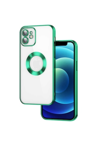 Apple Uyumlu iPhone 11 Kılıf Kamera Korumalı Logo Gösteren Şeffaf Kapak