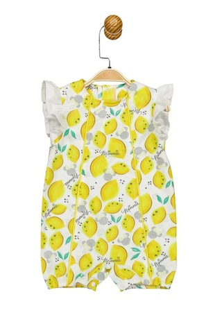 Minnie Mouse Lisanslı Sarı Kız Bebek Pamuk&cotton Tulum Mn17350 Sarı