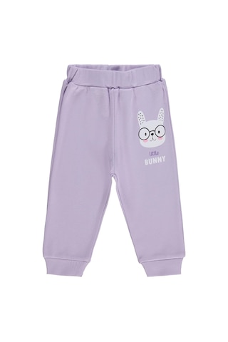 Civil Baby Little Bunny Baskılı 6-18 Ay Tek Alt Bebe - Lila