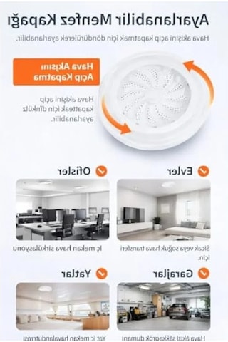 Ayarlanabilir Dönebilir Havalandırma Kapağı, Beyaz 150 Mm