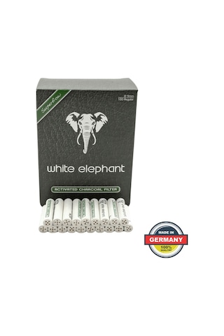 White Elephant 9mm Kömürlü Pipo Filtresi 150li Paket 352470