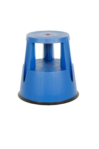 Snapper Mağaza Için Çift Katlı Kaymaz Tekerlekli Tabure Mavi Renk