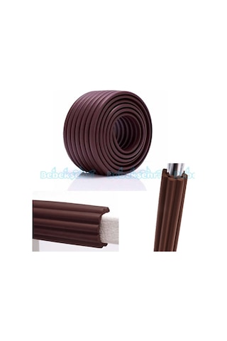 Evokids Çok Amaçlı Kauçuk Kenar Koruyucu (Kahve) Çok Renkli