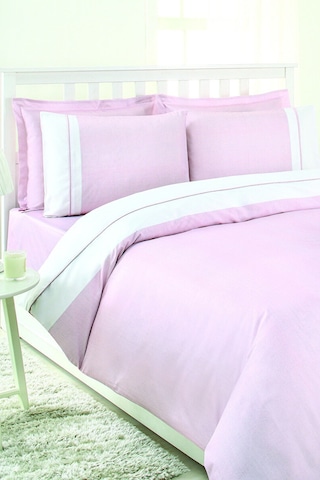 Özdilek Soft Linen Çift Kişilik Saten Nevresim Takımı 43891 Pembe