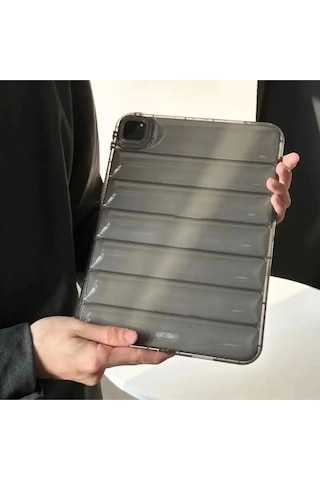 Apple Uyumlu iPad Pro 11 Inç M2 Çip 4. Nesil 2022 Transparan Tarz Süper Lüx Tasarım Tablet Kılıfı Kılıf