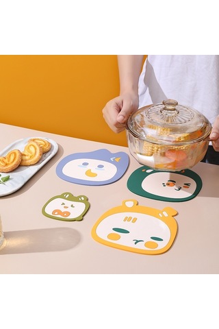 Yaratıcı Masa Üstü İzolasyon Paspası - Mavi