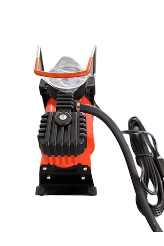 Fk Frıko Metal Lastik Hava Kompresörü 12 Volt 150 Psı Kompresör Bot Yatak Şişirme Pompası Siyah Turuncu
