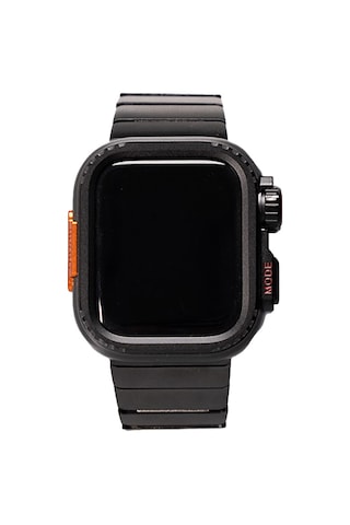 Apple Uyumlu  Watch Series 4/5/6/se 1.nesil 44mm Kasa Gövde Koruyucu Ve Metal Kordon 2 İn 1 Set