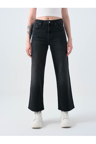 Loft Bella Regular Fit Siyah Kadın Jean Pantolon Lf2038792 Siyah