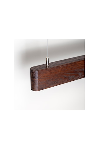 Soft Kahve Modern Ahşap Aydınlatma - Minimal Led Sarkıt Avize Kahverengi