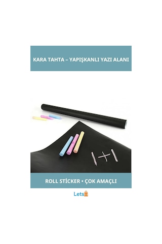 Yapışkanlı Kara Tahta Sticker 30cmx100cm Suya Dayanıklı Eğitim Araçları Çok Renkli