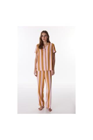 Penti Renkli Bella Çizgili Gömlek Pantolon Pijama Takımı