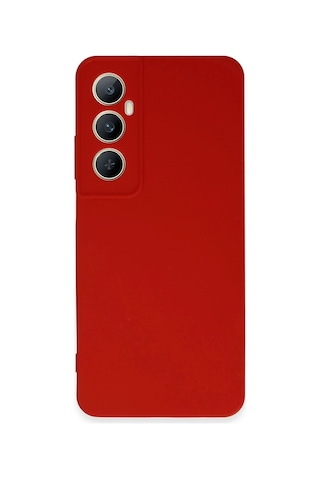Durukar Realme C65 Kılıf First Silikon - Kırmızı