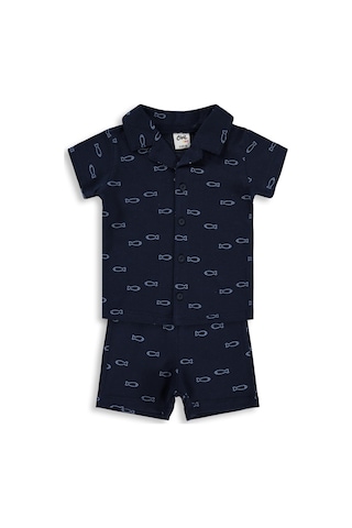 Civil Baby Balık Empirme 6-18 Ay Takım - Lacivert