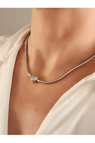 Eva Takı Store Taşlı Kalp Aşk Love Kolye