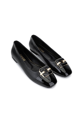 Tamer Tanca Kadın Hakiki Deri Siyah Babet Ayakkabı 1036 8027 Bn Ayk Sk25-26 Syh Dr/syh Rgn Siyah