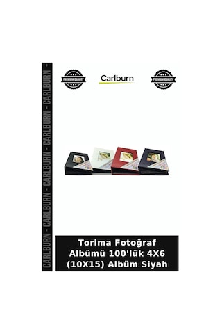 Torima Fotoğraf Albümü 100'lük 4x6 10x15 Albüm Siyah Resim Arsivi Fotografik Hatıra Defteri