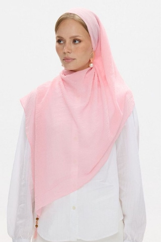Fenza Scarf Freya Müslin Püsküllü Bürümcük Pamuklu Şal Toz Pembe