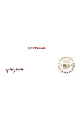 Miyrem Oto Aksesuar-pioneer Hologram Logo Sticker -kırmızı 15x 2.5 Cm 15 X 2.5 Cm
