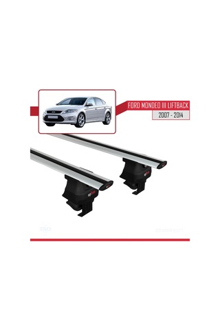 Ford Mondeo Iıı Liftback 2007-2014 Arası İle Uyumlu Ace-4 Ara Atkı Tavan Barı Gri