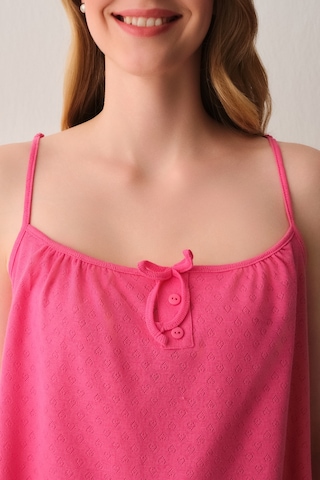 Suwen Cherry Pamuklu Atlet Şort Pijama Takımı Sh26601667334 Pembe