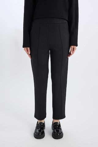 DeFacto Regular Fit Cepli Pensli Skuba Dalgıç Kumaş Esnek Belli Pantolon D9029AX24WNBK34