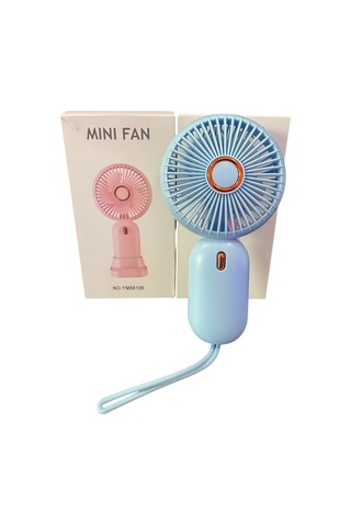 Avuç İçi Taşınabilir Şarjlı Mini Vantilatör El Fanı Mavi Ym88196