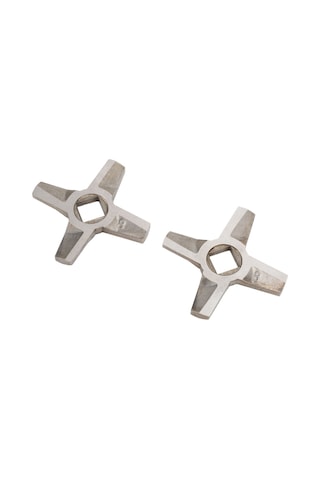 Folinda 2 Adet 8 Numara Inox Flattened Bıçak, Mincer Aksesuarı, Et Çıkarma Makinesi İçin Keskin Ve Dayanıklı Bıçaklar Diğer