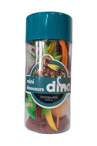C Toys Dinazorlar Hayvan Set Silindir Kutulu Hayvan Figürü