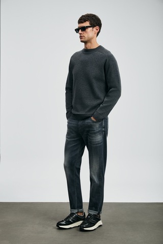 Lufian Erkek Hegel Spor Slim Fit Jean Pantolon 112200265 Gri Gri