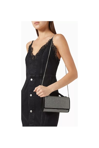 Stella Mccartney Alter Süet Falabella El Çantası, Kristal Işlemeli & Vegan Deri, Şık Tasarım Omuz Çantası Gümüş