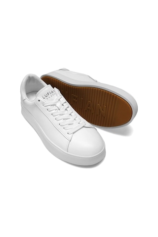 Lufian 112230224 Anton Erkek Hakiki Deri Klasik Sneaker Beyaz Beyaz
