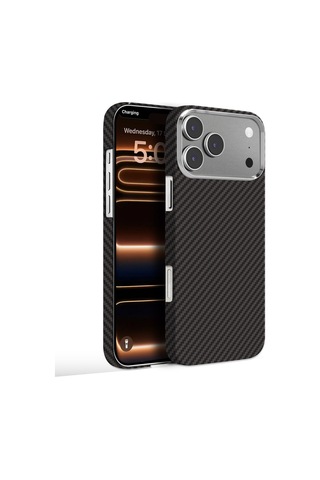 Knit Apple iPhone Uyumlu 16 Pro Kevlar Series Kılıf Lf - 162 Siyah