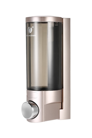 Yifomall 300ml Duvar Tipi Sabunluk, Şampanya Altını Renk, Manuel Sıvı Sabun Dispanseri, Ev Ve Otel Kullanımı İçin Şampanya Altın